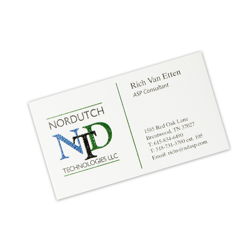 Full Color Raised Business Cards || Business Card || 1 Sided, Raised Print 