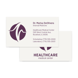 1 Custom Color Premium Business Cards || Business Cards || Flat Print, 2 Sided