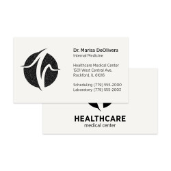 1 Color Premium Business Cards || Business Cards || Raised Print, 2 Sided