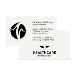 1 Color Premium Business Cards || Business Cards || 2 Sided, Flat Print