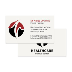 2 Color Standard Business Cards || Business Cards || 2 Sided, Flat Print