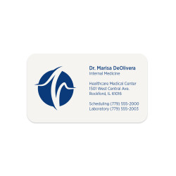 1 Color Standard Business Card || Business Cards || Flat Print, 1 Sided, Round Corners