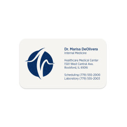 1 Color Standard Business Card || Business Cards || Raised Print, 1 Sided, Round Corners