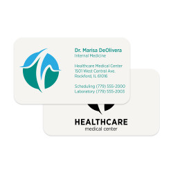 2 Custom Color Premium Business Cards || Business Cards || Flat Print, Round Corners, 2 Sided