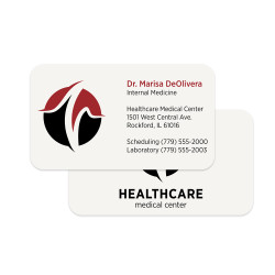 2 Color Standard Business Cards || Business Cards || 2 Sided, Flat Print, Round Corners