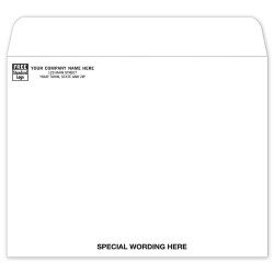 White Open Top Mailing Envelope