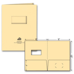 Standard Presentation Folder - Ink Imprint - w/window