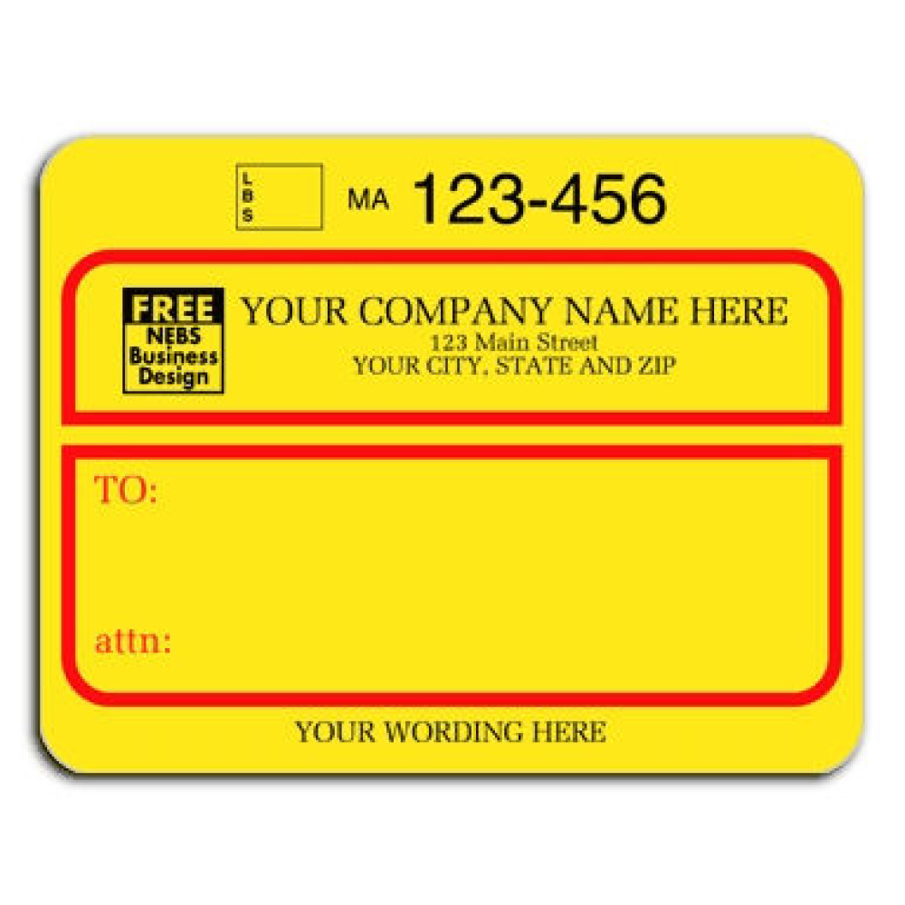 Padded Jumbo UPS Labels 