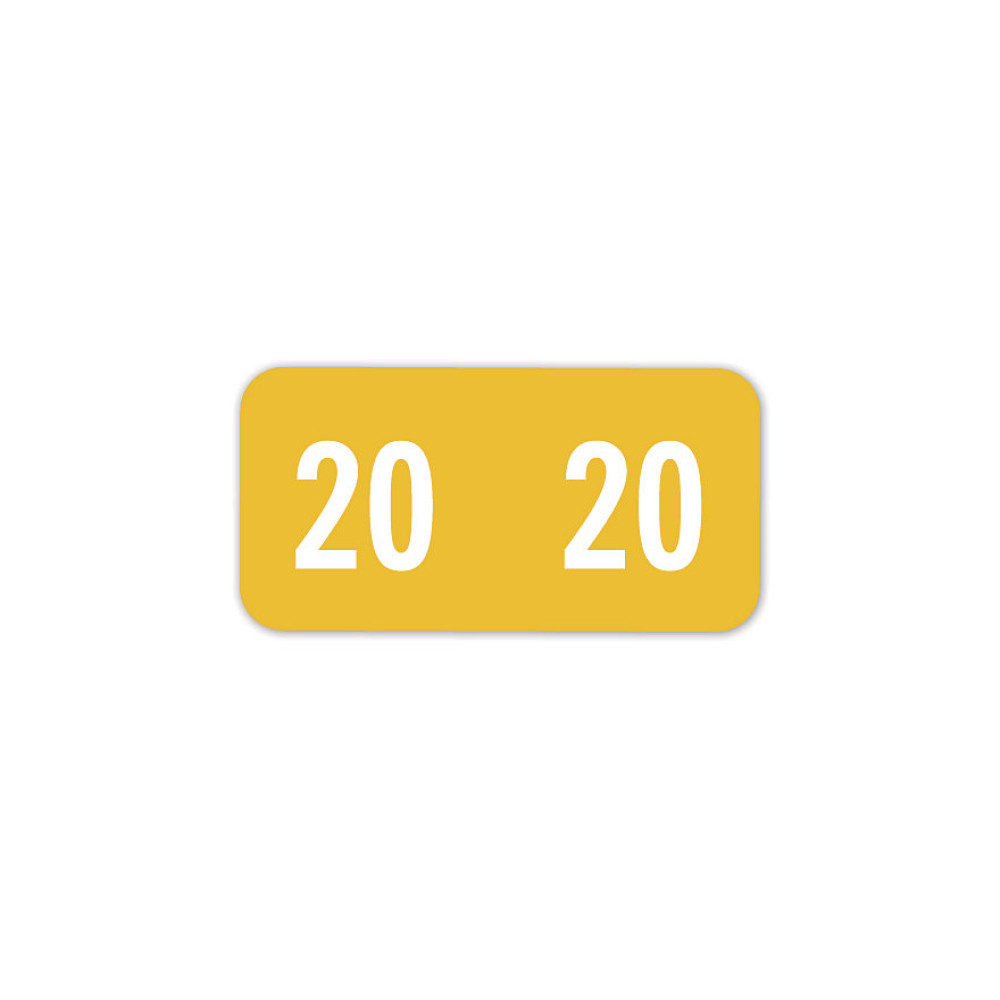 2020 Smead End Tab Compatible Label,Sheets Yellow 