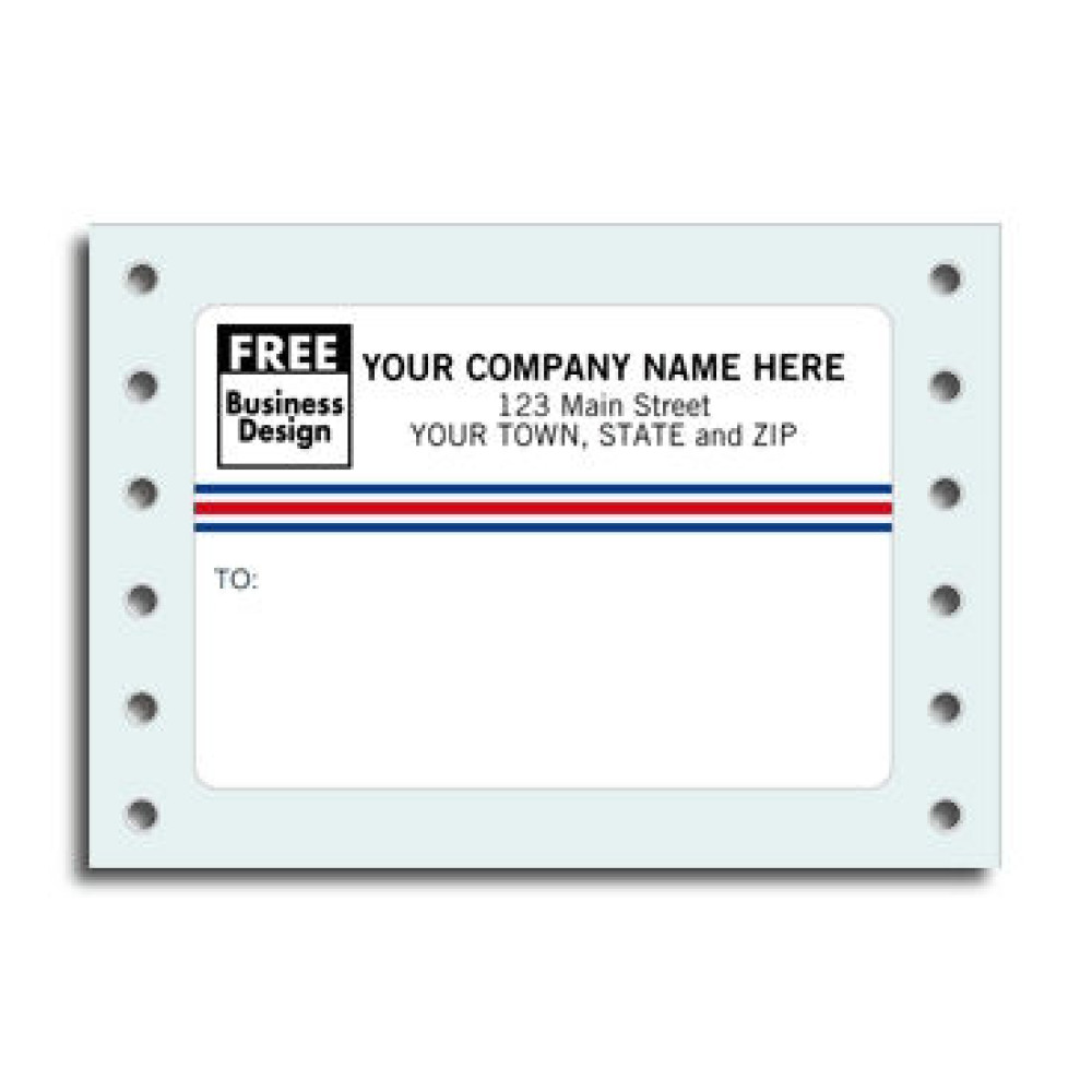 Small Continuous Mailing Labels 