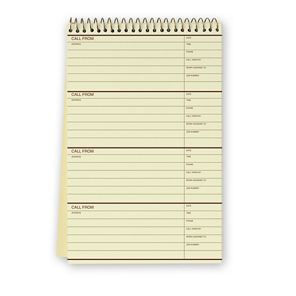 Phone Call Record Book 