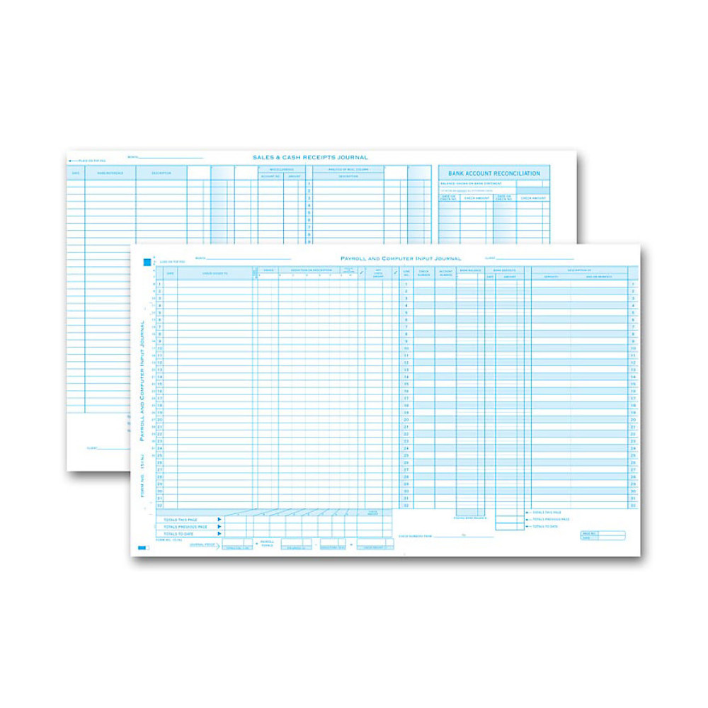 Combo Payroll And Disb Computer Input Journal 