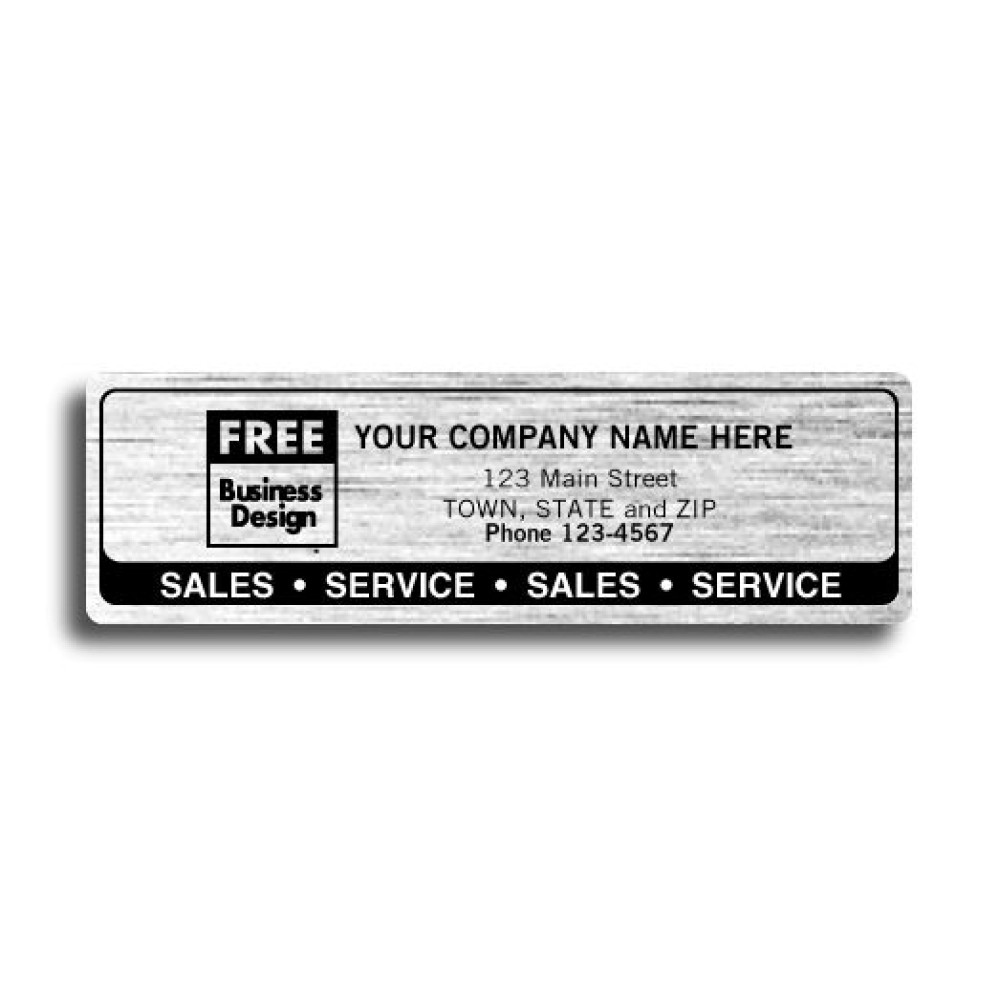 Resistant Chrome Sales Service Labels 