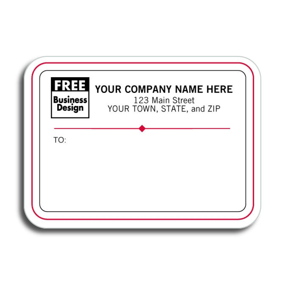 White Padded Mailing Labels 