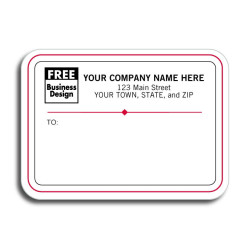 White Padded Mailing Labels