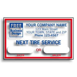 Windshield Next Tire Service Labels