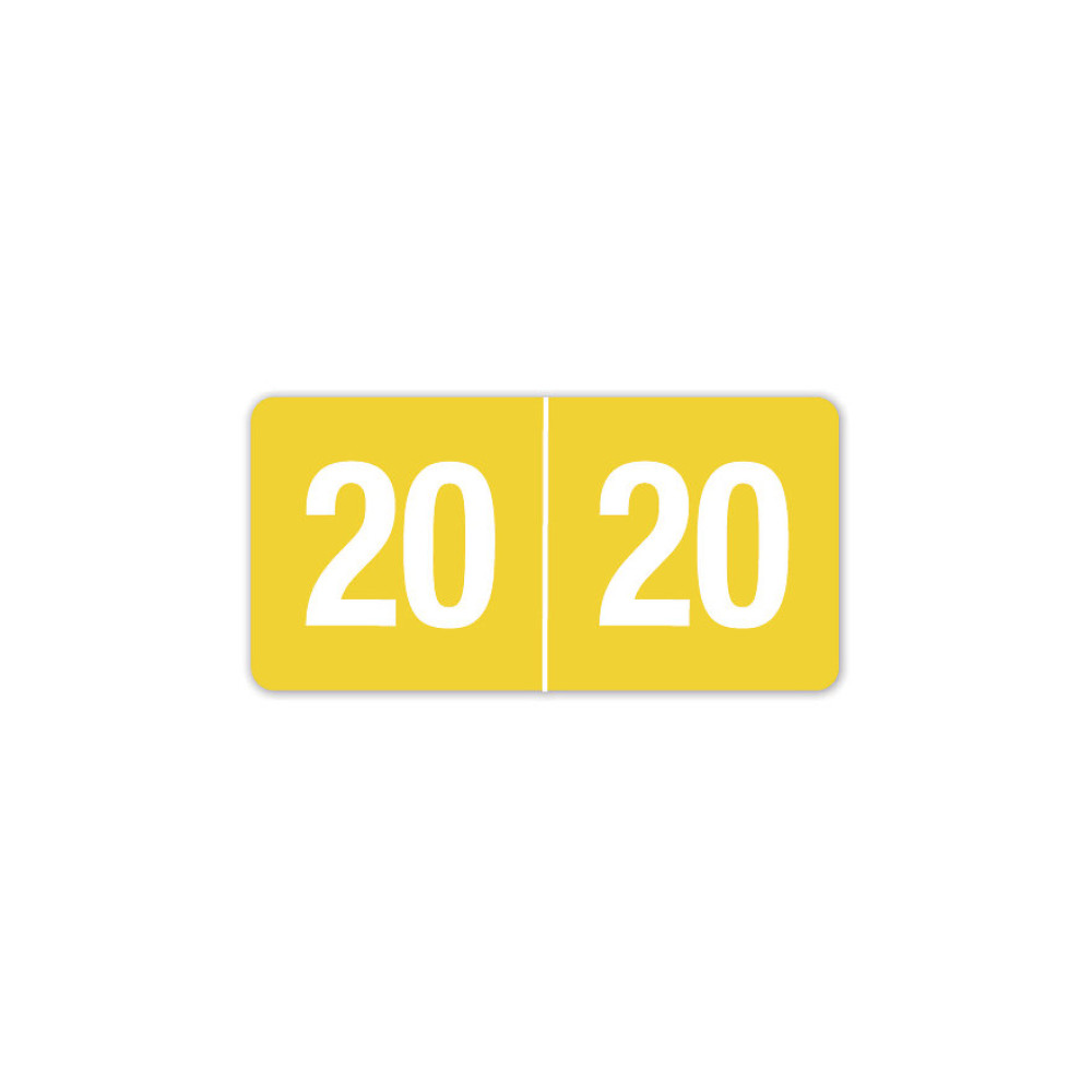 2020 Smead End Tab Compatible Labels Rolls Yellow 