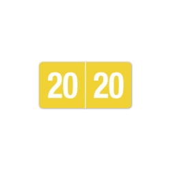 2020 Smead End Tab Compatible Labels Rolls Yellow