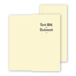 Will Envelopes, Engraved, Ivory