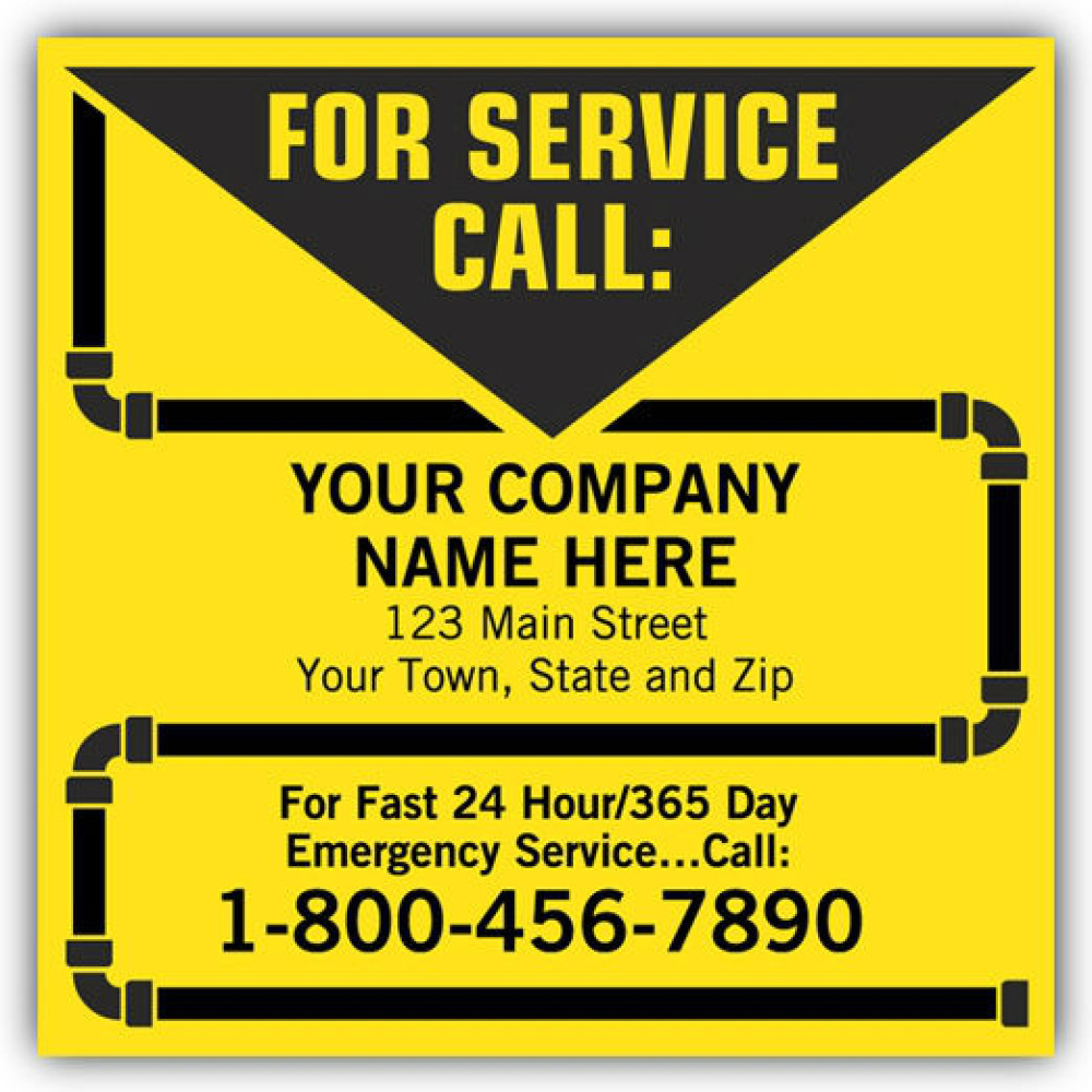 Contractor Service Custom Labels 