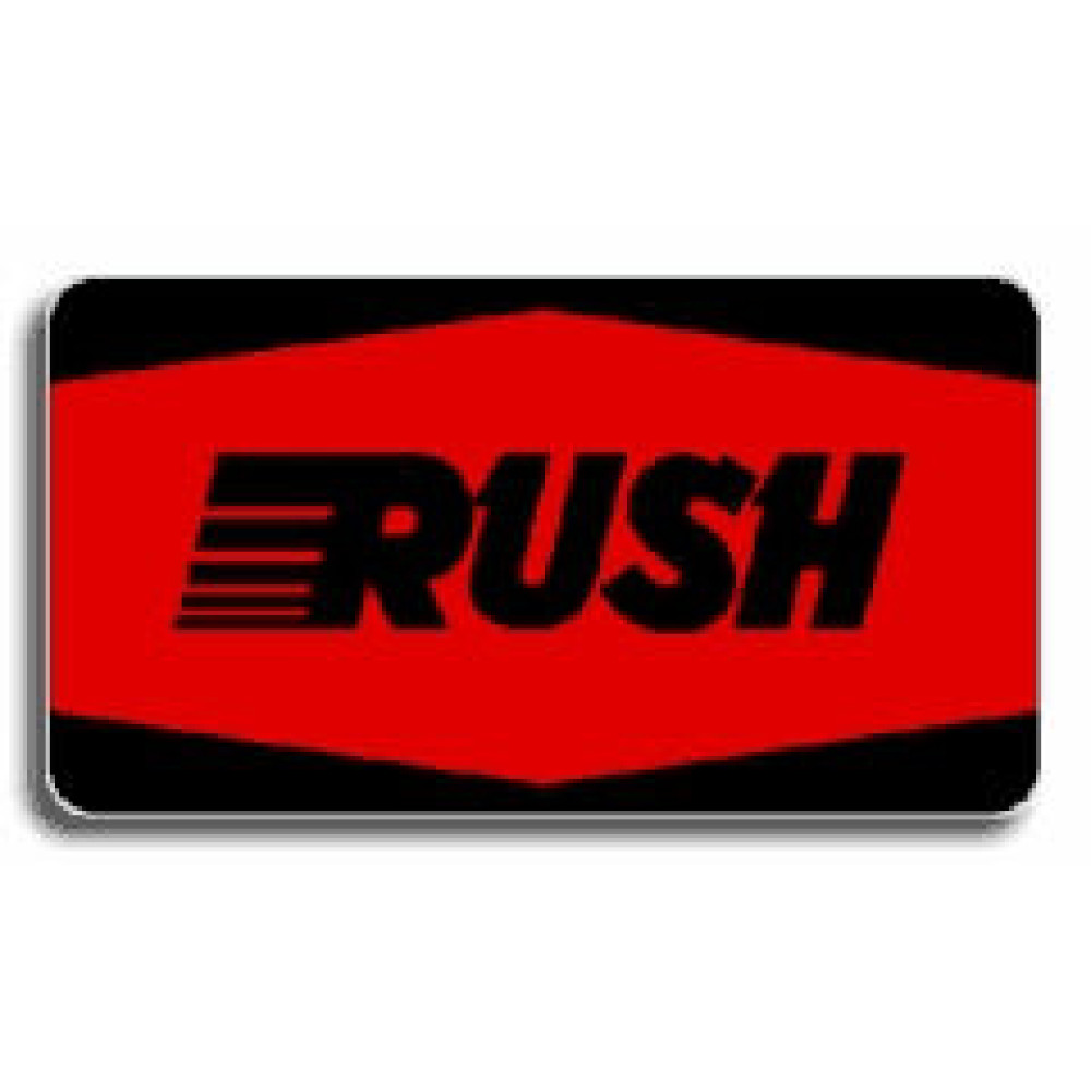 Red Rush Service Labels 