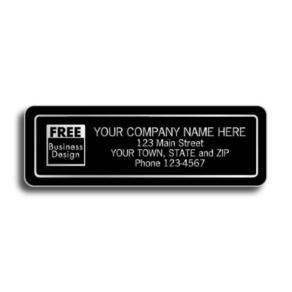 Black Weather Resistant Labels 