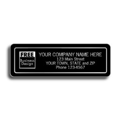 Black Weather Resistant Labels