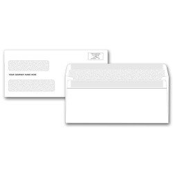 Double Window Confidential Self Seal Envelopes