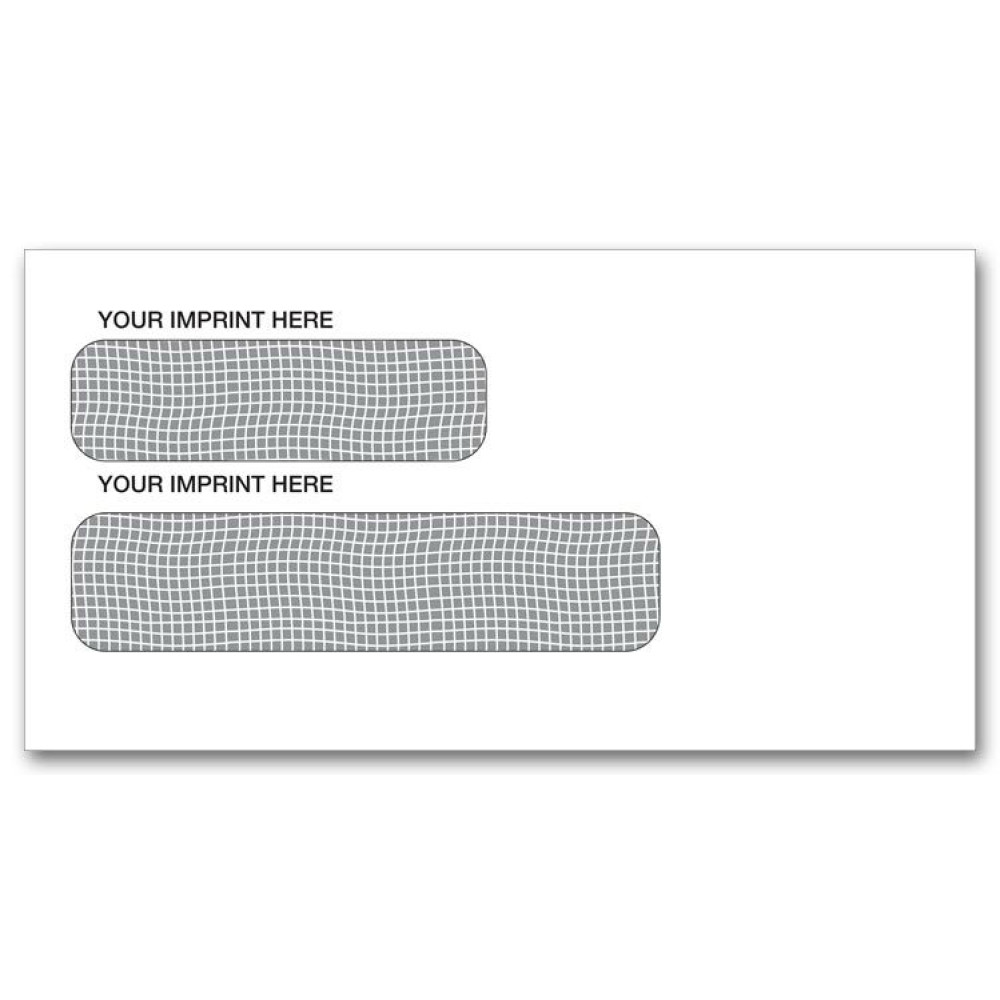 Confidential Dual Window Self Seal Envelopes 