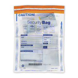 Dual Pocket Deposit Bag Clear