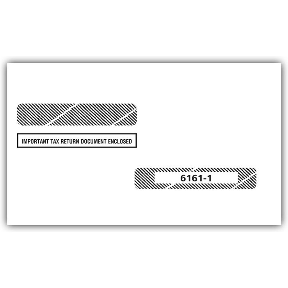 4 Up Laser W 2 & Laser 1099 R Double Window Envelope 