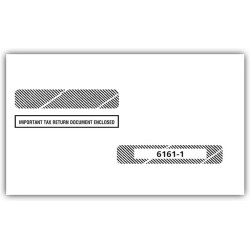 4 Up Laser W 2 & Laser 1099 R Double Window Envelope