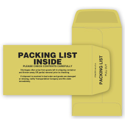 Packing List Envelope