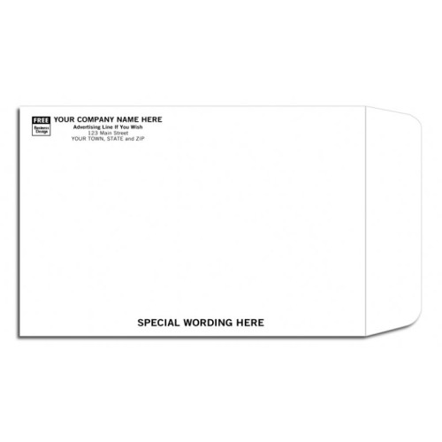 White Mailing Envelope - Open End 