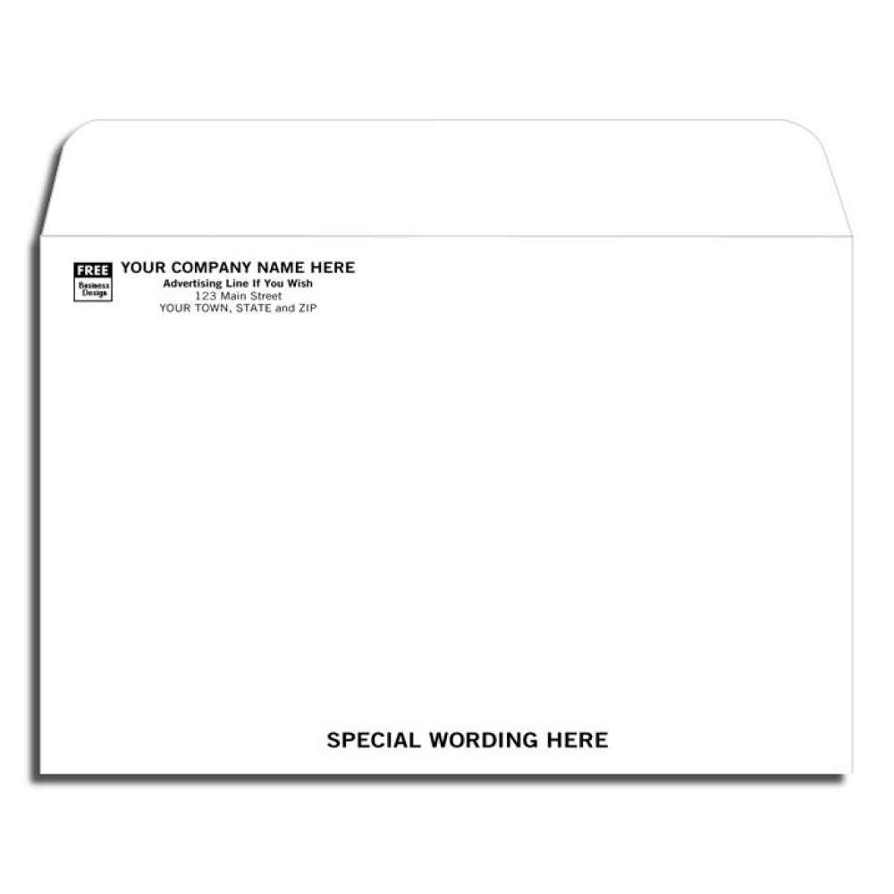 White Mailing Envelope - Open Top 