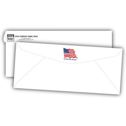 No 10 Envelope with Flag Design