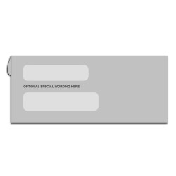 Gray Colored Envelopes with Windows