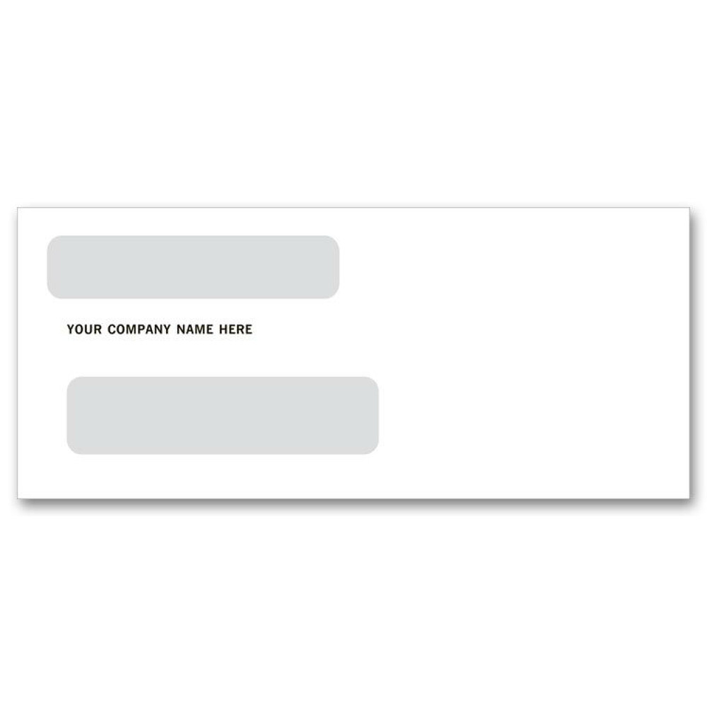 Two Window Envelopes for Checks 