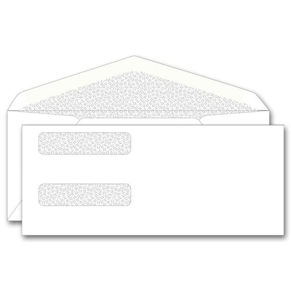 Confidential Double Window Envelopes  