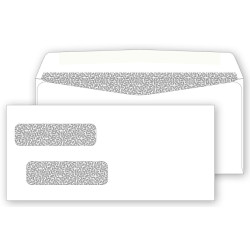 Double Window Confidential Self Seal Envelope