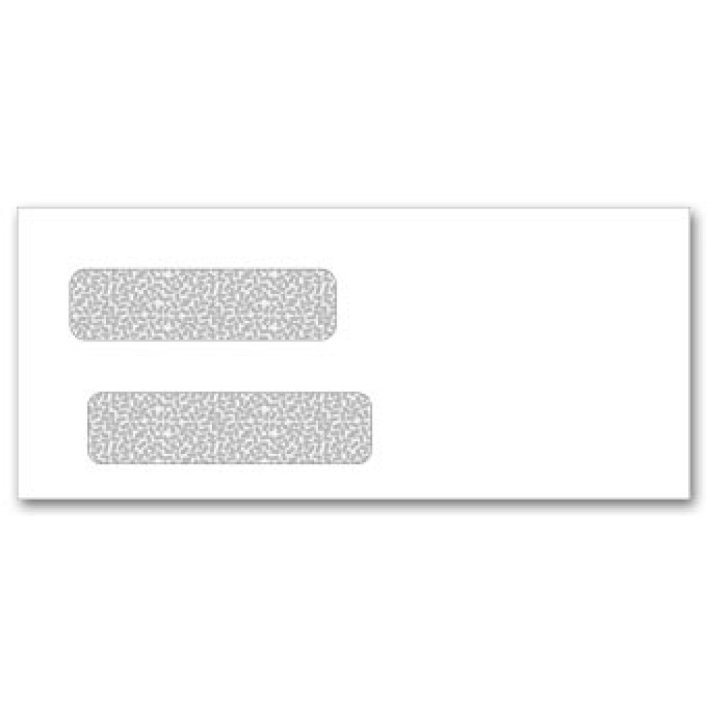 Self Seal Confidential Double Window Envelopes 