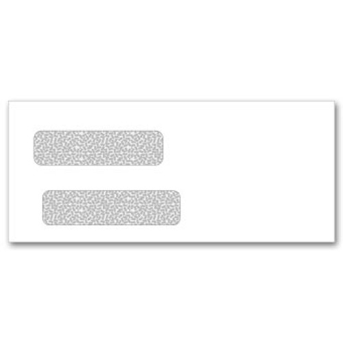 Self Seal Confidential Double Window Envelopes 