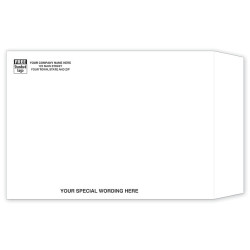 WHITE BOOKLET ENVELOPE