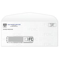 24# White FDIC Tint #10 Window Envelope