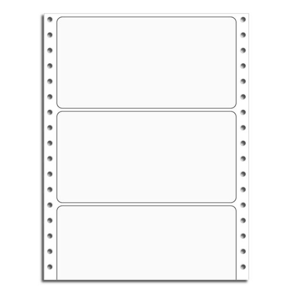 Continuous Blank White Labels 