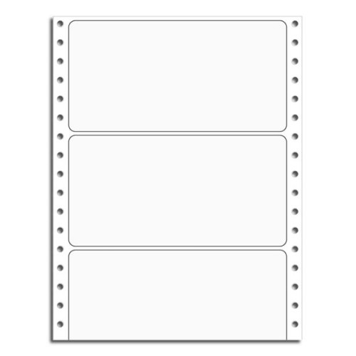 Continuous Blank White Labels 