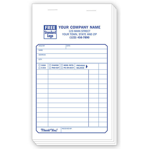 Sales Slips Pads with Carbon Copies 