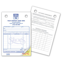 Custom Shoe Repair Register Forms