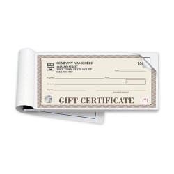 Santa Fe Customer Gift Certificate Books