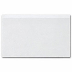 Adhesive Transparent File Pockets, 8" x 5"